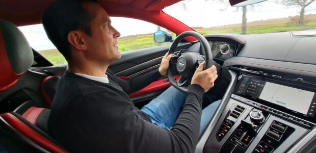 Aston Martin DB12 test Prague 2024