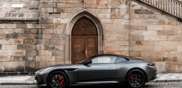 Aston Martin DB12 test Prague 2024